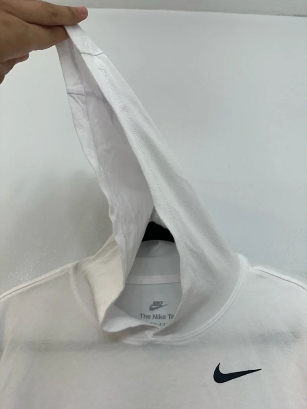 Nike Cotton Dri Fit Long Sleeve Hoodie White Men’s‎ Size S